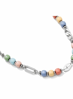 【情人节礼物】GENANX闪电潮牌手链配饰不锈钢个性双层编织手串