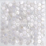 Шестиугольная раковина мозаика Ультра -белая ванная комната для ванной комнаты пруд пруд