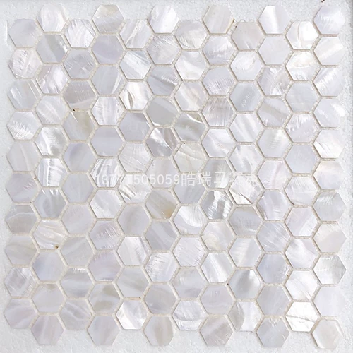 Шестиугольная раковина мозаика Ультра -белая ванная комната для ванной комнаты пруд пруд