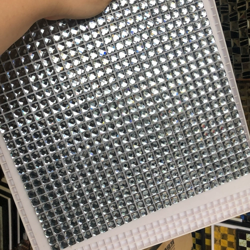 Серебряное зеркало флеш -дневное управление 13 Грустальная стеклянная мозаика