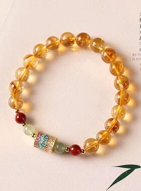 天然多宝手串水晶手链吊坠转运珠