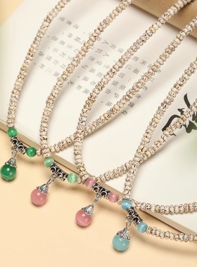 顺白星月菩提手串天然菩提子显白