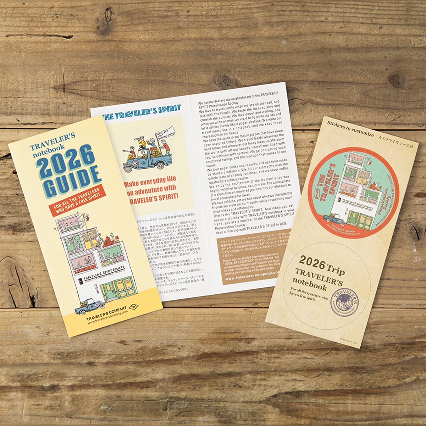 日本TRC手帐本2026年日程计划内芯TN标准型护照型手账内芯 - 图1