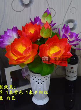 仿真寺庙礼佛假花2束包邮