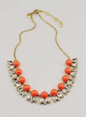 欧美饰品珍珠花瓣项链