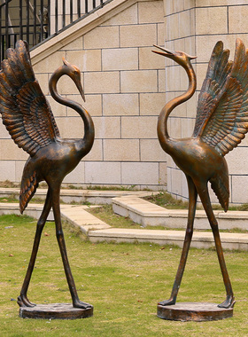 仙鹤房地产会所公园草坪美陈装饰