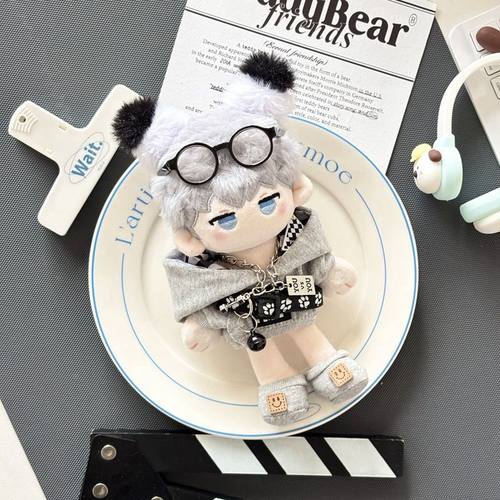 捶捶体15cm棉花娃娃书包挂件布偶娃衣站姿10CM正常体公仔换装娃衣 - 图3