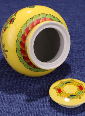 藏式陶瓷地藏王八吉祥宝瓶家用