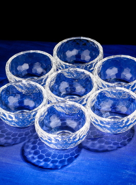 水晶供水碗供佛用品藏式佛前供水杯精品水碗供杯单只5cm家居摆件