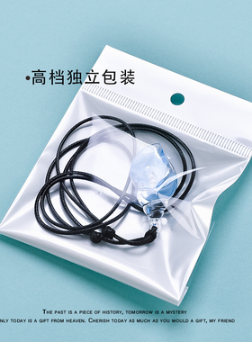 夜光天然小海螺项链蜡绳可调节