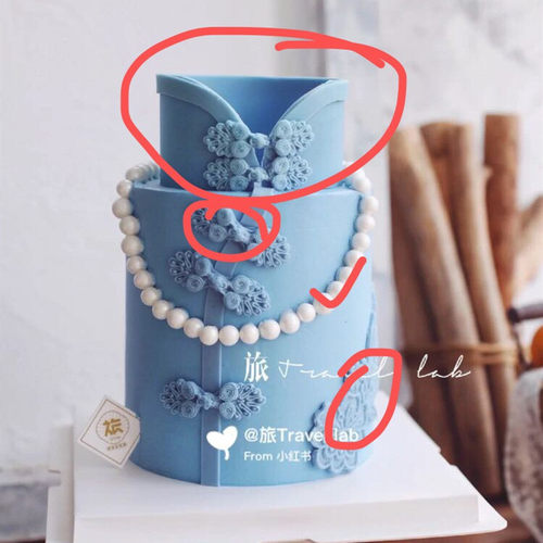 中国风中式扇子纽扣旗袍汉服牡丹花蕾丝硅胶翻糖模具巧克力粘土模 - 图0
