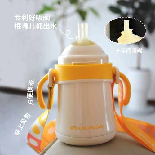 皇宠婴幼儿保温杯学饮杯4月+1岁以上幼儿园宝宝水杯吸管保温奶瓶 - 图1