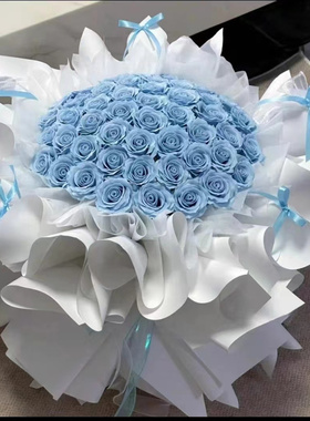 99朵玫瑰香皂永生花束节日送女友
