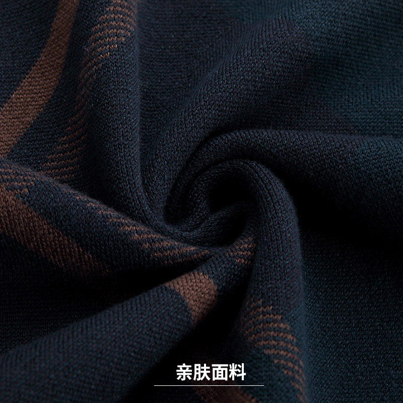 冬季中老年男士圆领休闲男装针织衫 七喜鹿针织衫/毛衣