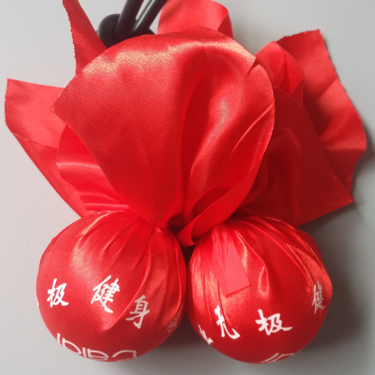 中老年人泰迪牌无极健身球双球头甩甩球太极球长款广场舞比赛轻款 - 图2