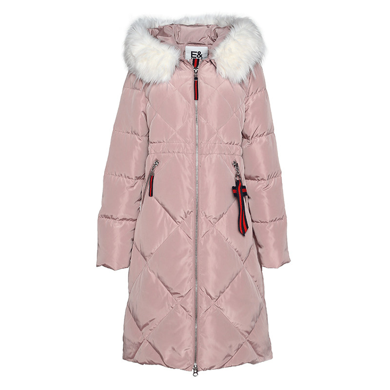 【断码m】艾格冬季女装修身白鸭绒 艾格银座羽绒服