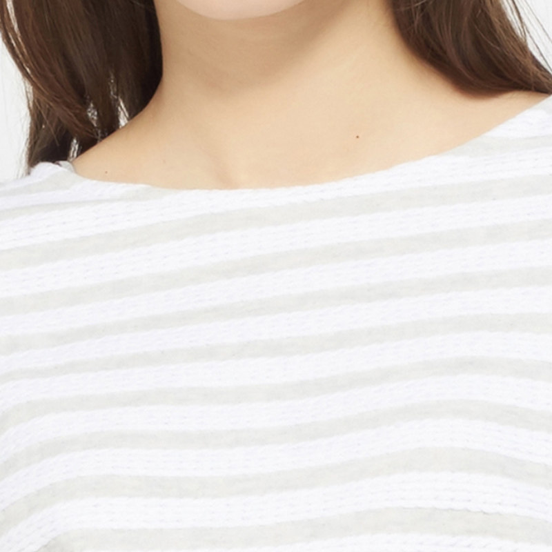 艾格官方旗舰店春秋季女装条纹衬衫 艾格银座衬衫