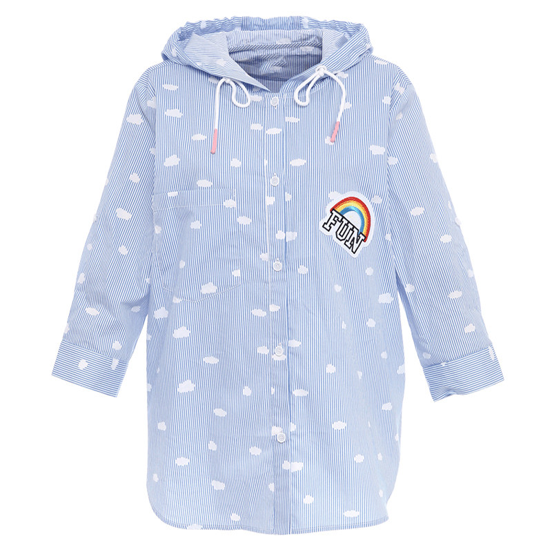 艾格2020夏季女装显瘦休闲休闲衫 艾格银座衬衫