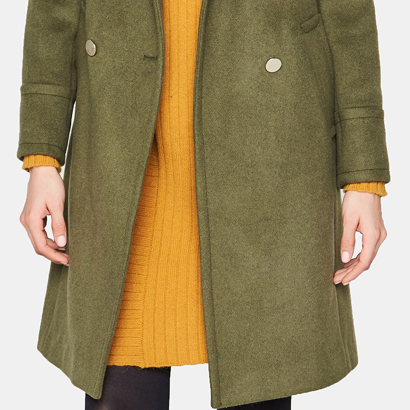 艾格官方旗舰店冬季新品毛呢大衣 艾格银座毛呢外套