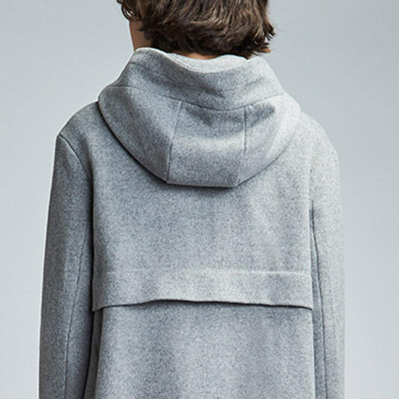 【断码l】艾格官方旗舰店毛呢大衣 艾格银座毛呢外套