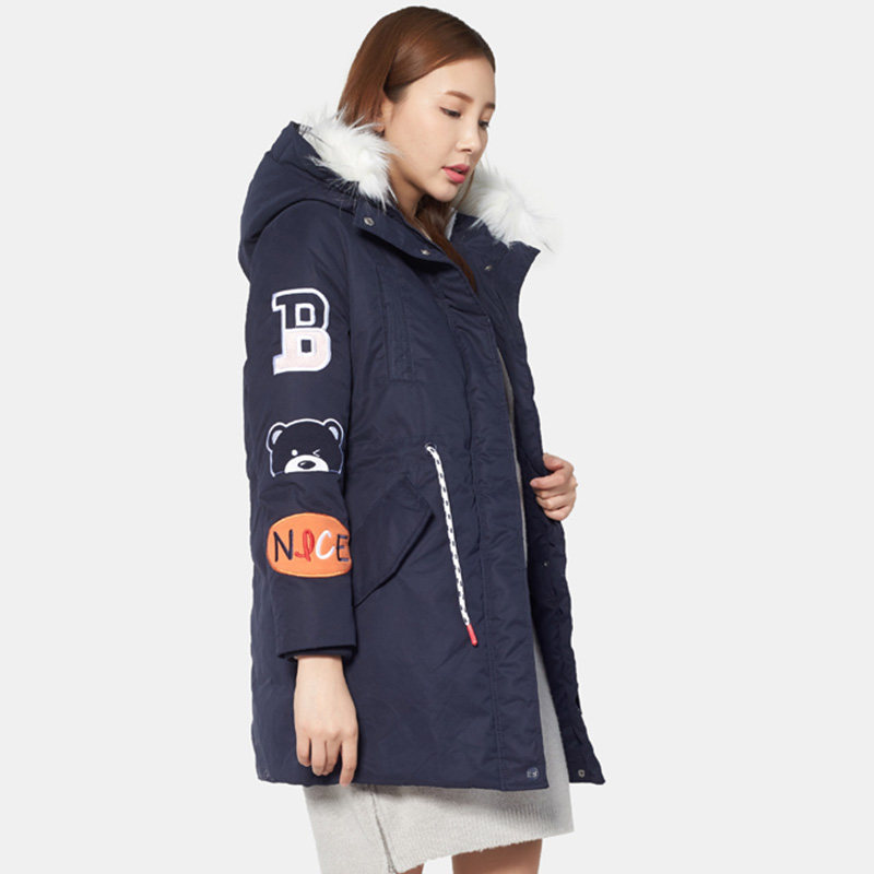 艾格冬季女装反季百搭个性白鸭绒 艾格银座羽绒服