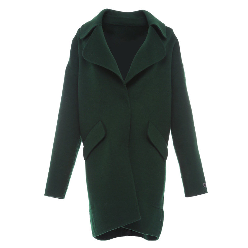 【断码l】艾格秋冬季女装毛呢大衣 艾格银座毛呢外套