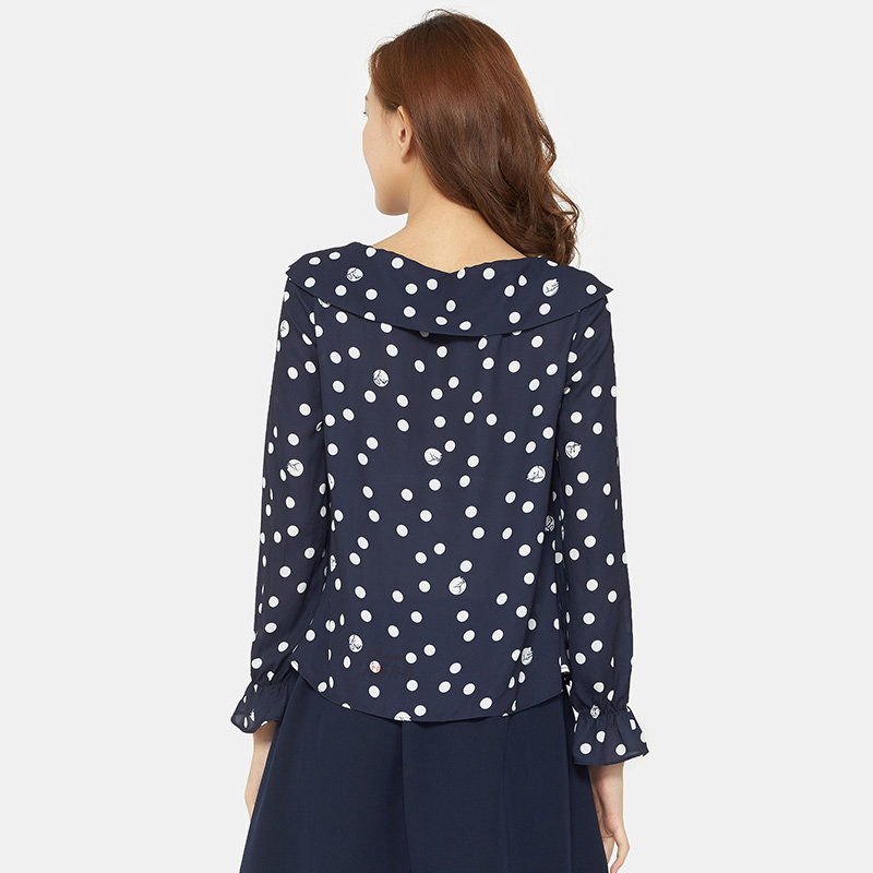 【断码xs/s】艾格weekend圆点衬衫 艾格银座衬衫