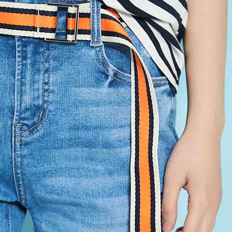  艾格银座牛仔裤