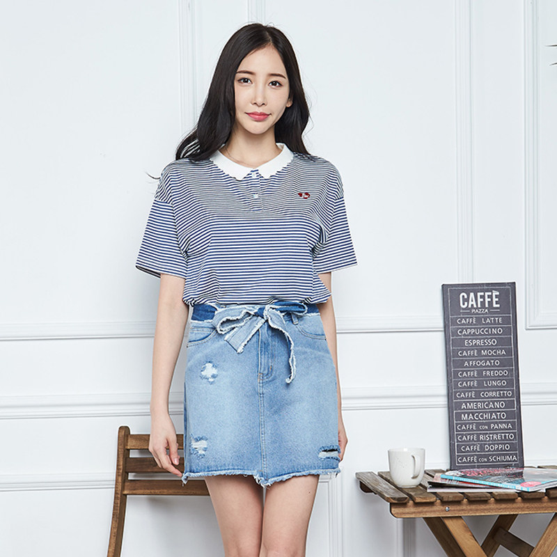 【断码m】艾格2020夏季新款女装时尚 艾格银座T恤