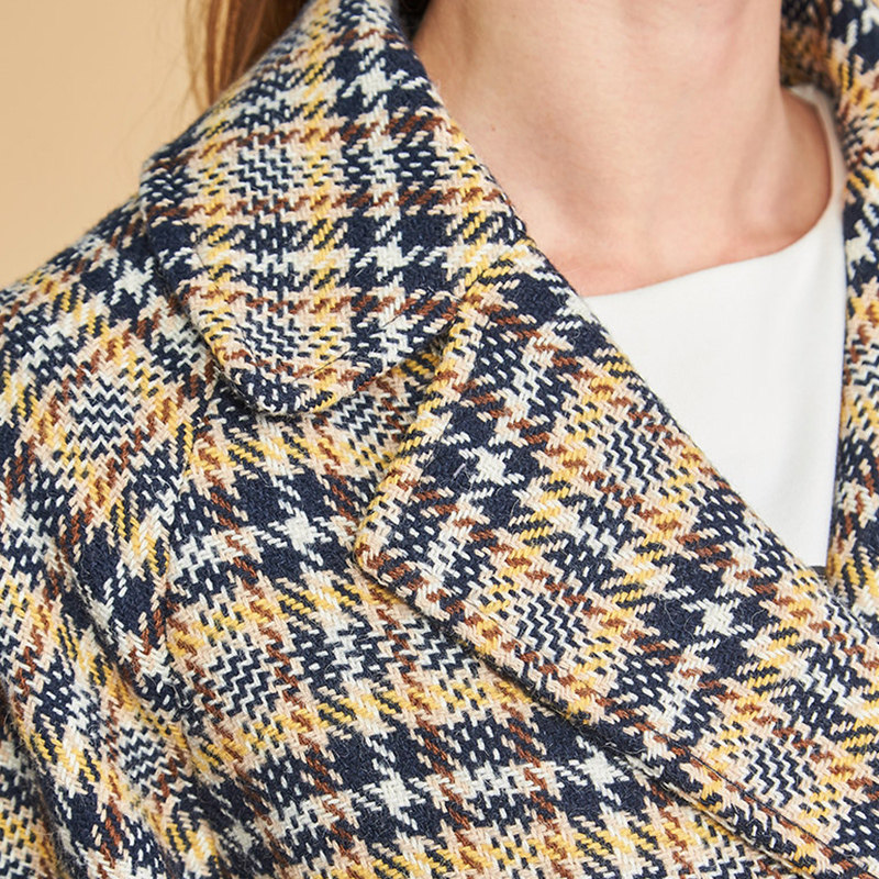 艾格冬季女装官方旗舰店女毛呢大衣 艾格银座毛呢外套