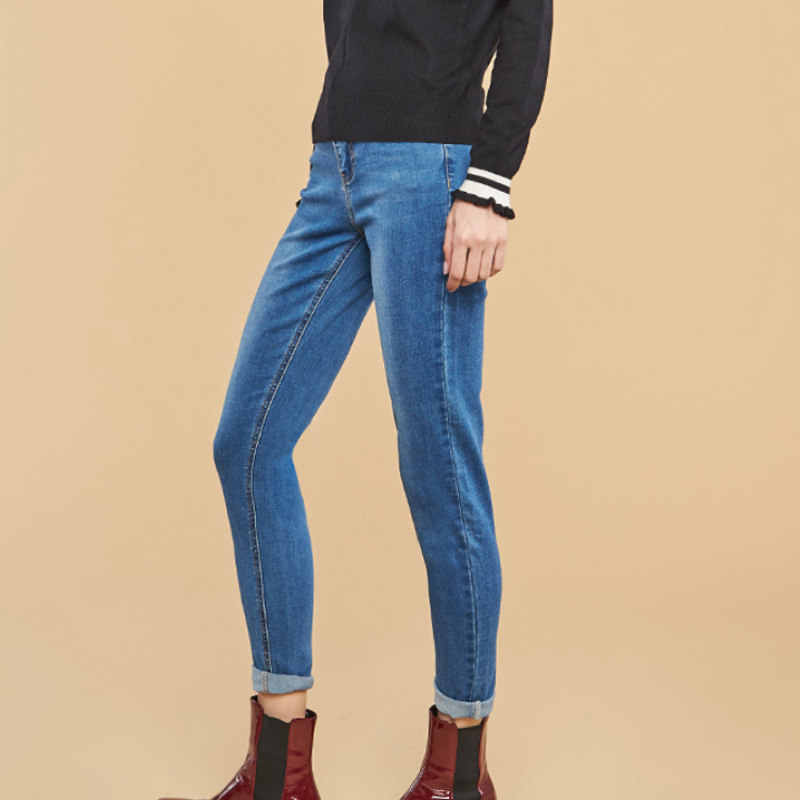 【断码s】艾格z1521 艾格银座牛仔裤