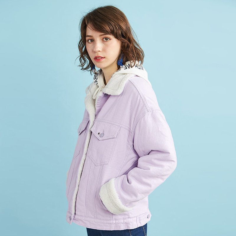 艾格冬季女装2019新款时尚百搭棉服 艾格银座棉衣/棉服