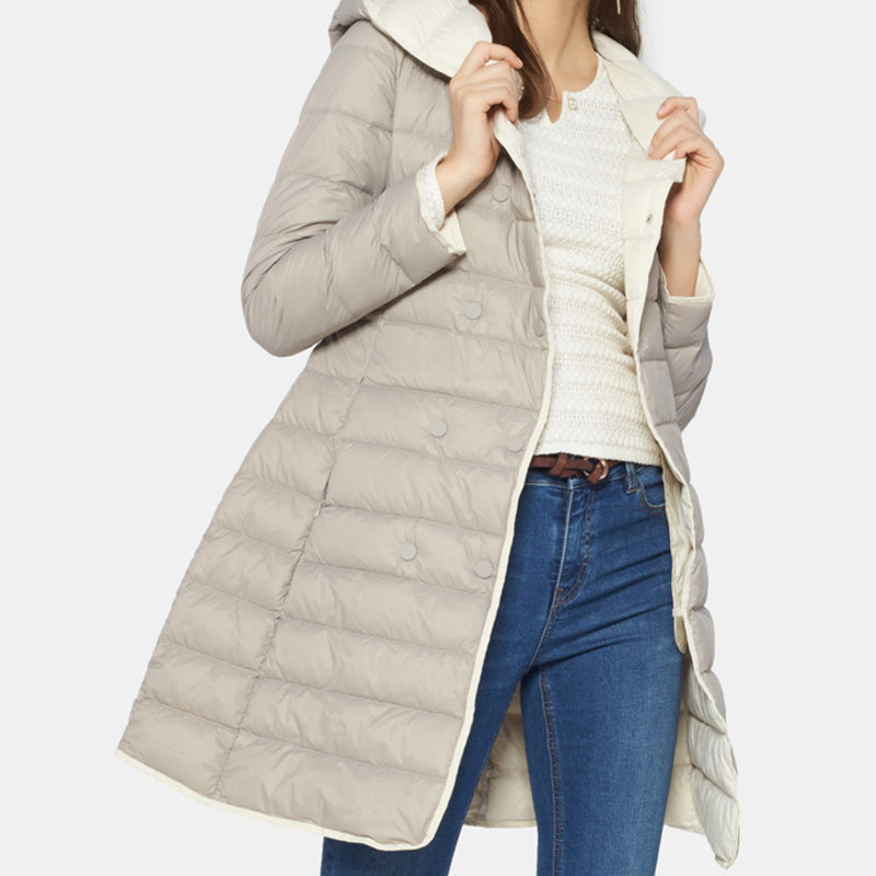 【断码xs/l】艾格冬季女装保暖白鸭绒 艾格银座羽绒服