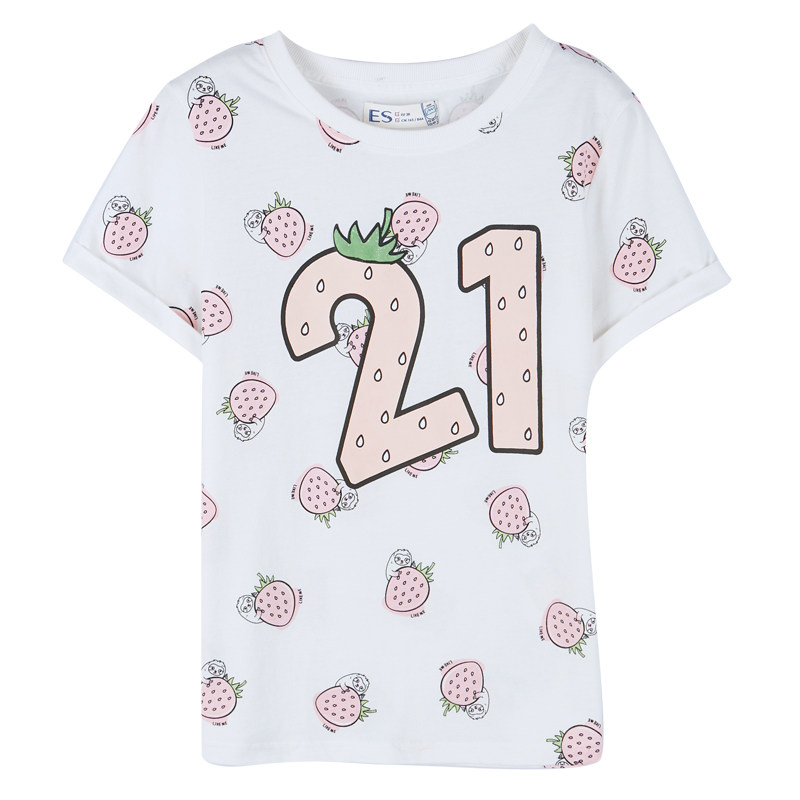 艾格2020夏季女装显瘦卡通动漫t恤 艾格银座T恤