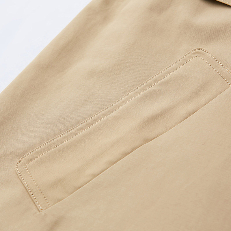 艾格官方旗舰店春秋学生宽松风衣 艾格银座风衣