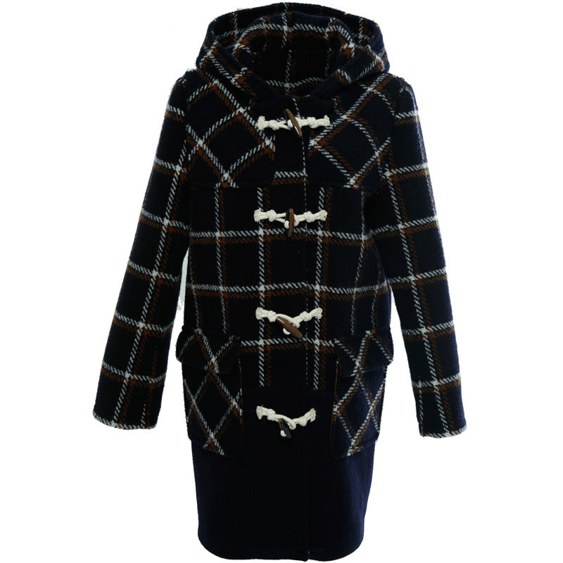 艾格冬季女装时尚简约个性中长款 艾格银座毛呢外套