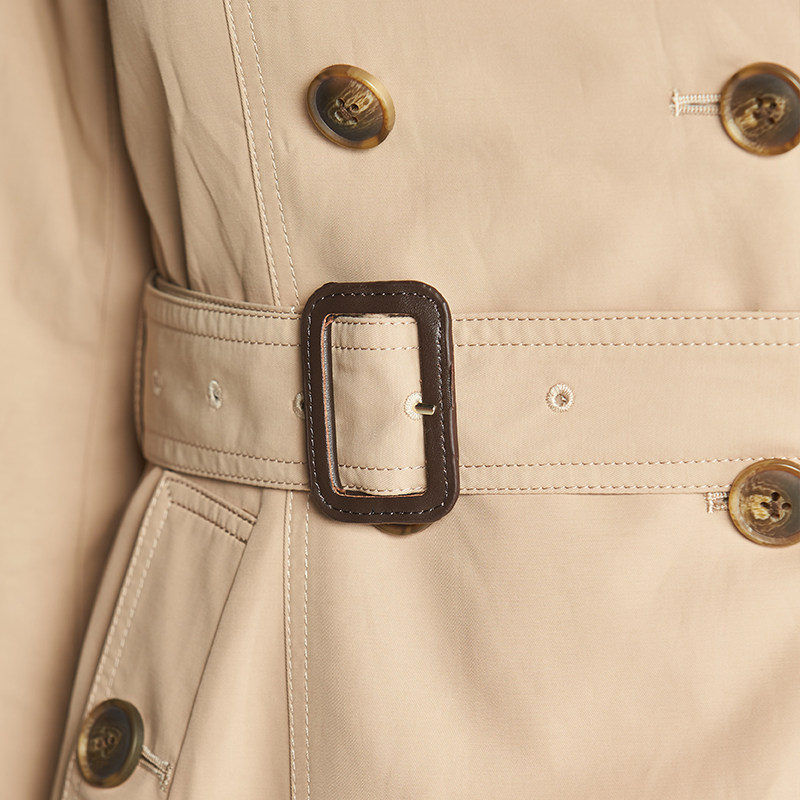 【断码xl】艾格2022新款春秋休闲风衣 艾格银座风衣