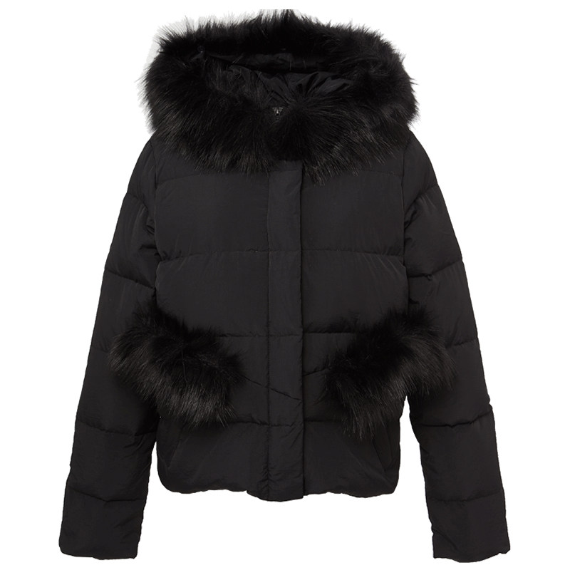 艾格冬季女装时尚百搭纯色羽绒服 艾格银座羽绒服