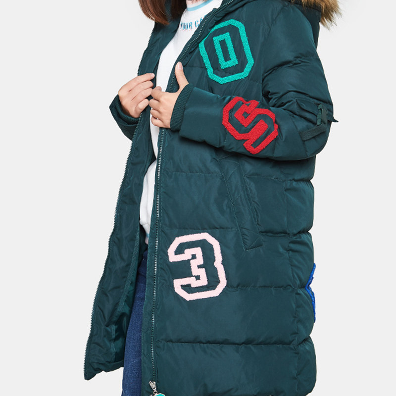 艾格冬季女装时尚百搭加厚白鸭绒 艾格银座羽绒服