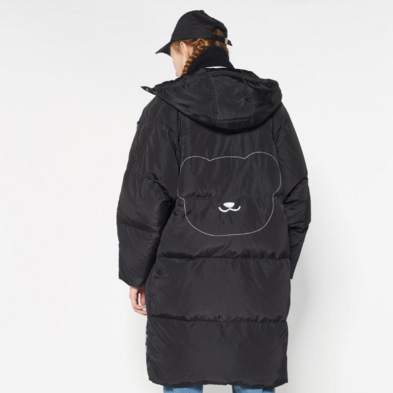 艾格冬季女装时尚百搭印花羽绒服 艾格银座羽绒服