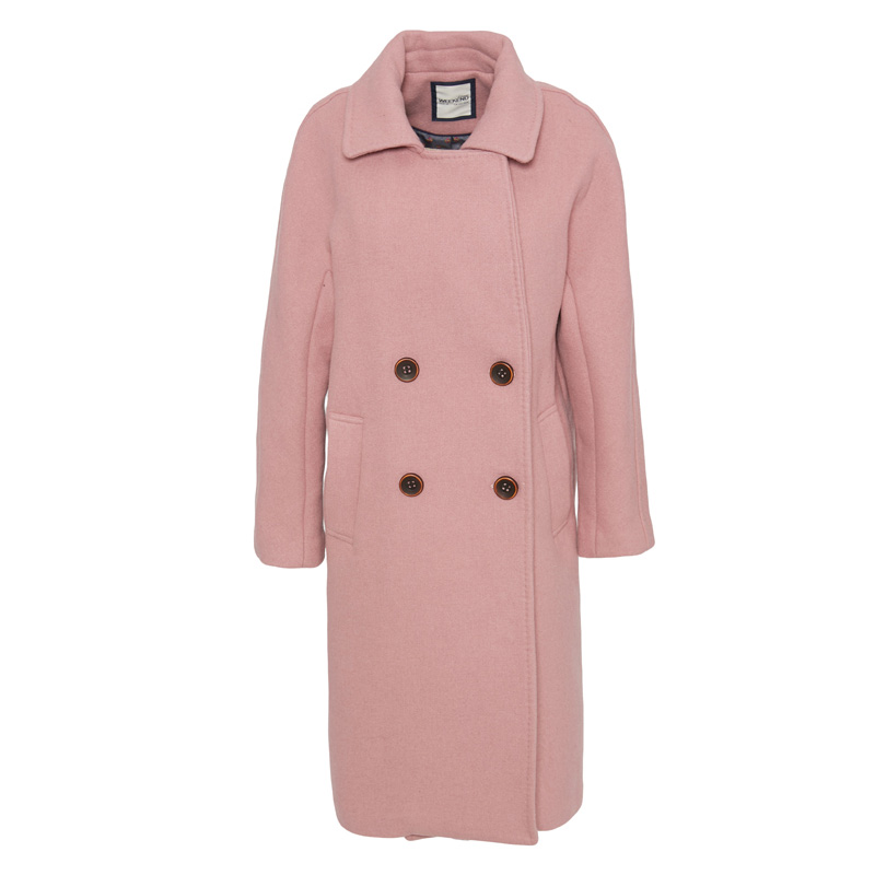 艾格冬季女装时尚百搭个性潮搭大衣 艾格银座毛呢外套