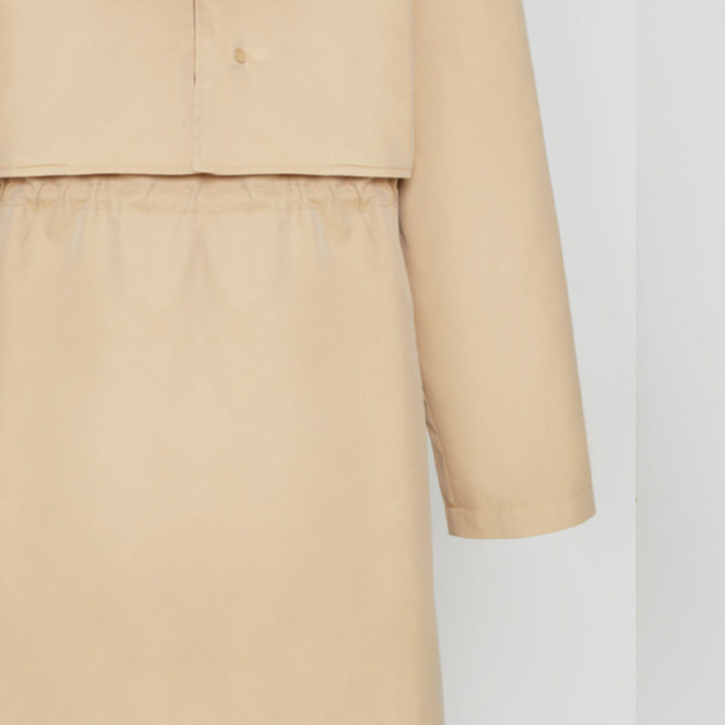 艾格春秋连帽中长款y1758风衣 艾格银座风衣