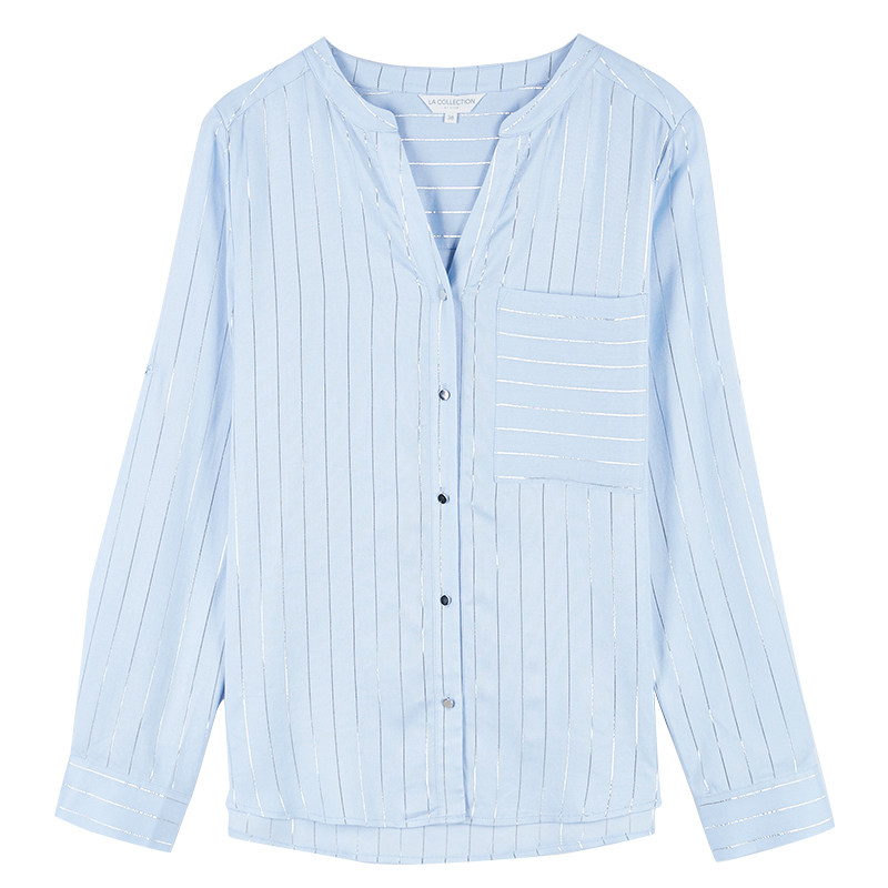 【断码m】艾格中长款z1673衬衫 艾格银座衬衫