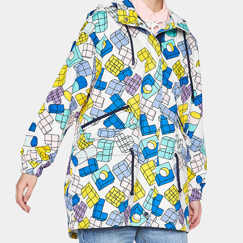 【断码s】艾格春季女装时尚百搭风衣 艾格银座风衣