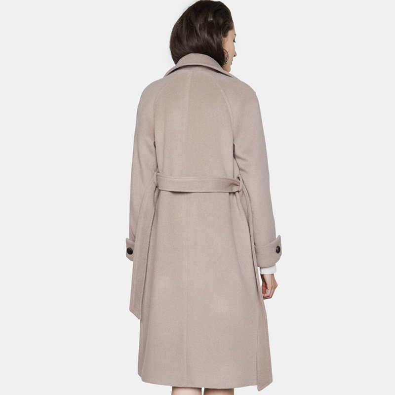 【断码l】艾格春秋季女装毛呢大衣 艾格银座毛呢外套