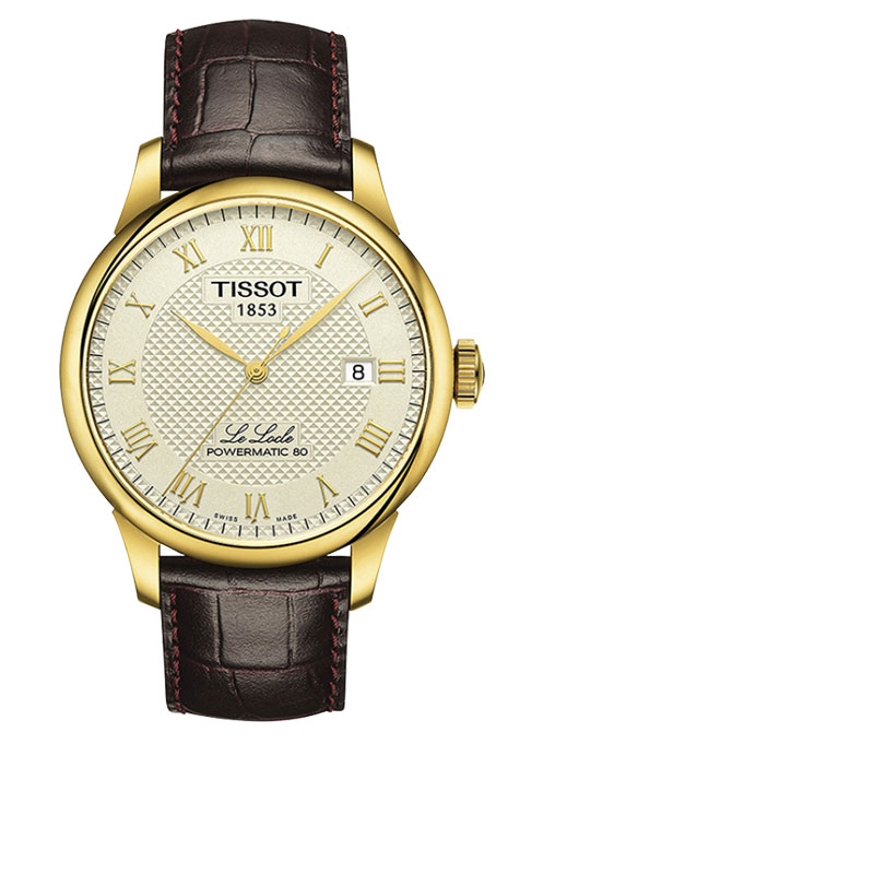 Tissot 天梭力洛克系列皮带80机芯机械男表T006.407.36.263.00