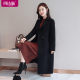 Red double -sided cashmere coat wool woolen woolen long -sided double -sided woolen woolen coat suit high -end temperament women's clothing