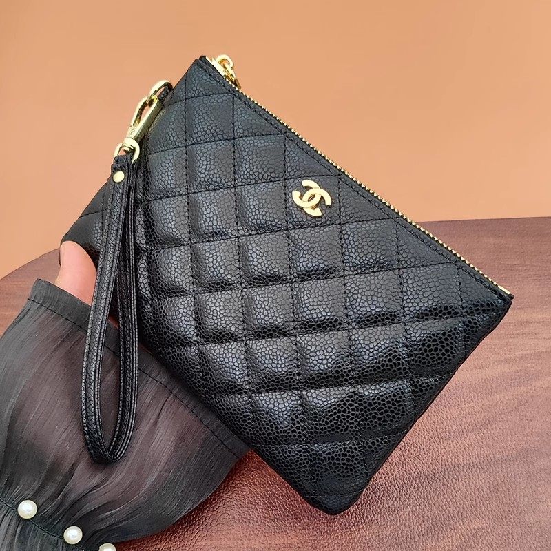 鱼子酱手机手拿包女士2025新款真皮长款钱包化妆包拉链高级小香风,淘宝优惠券,粉丝福利购,淘宝优惠卷