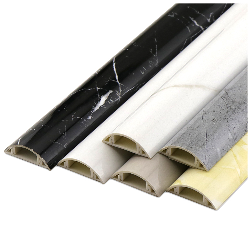 自粘仿瓷PVC线槽明装石纹地线槽半圆弧墙面商场网线电线收纳防踩,淘宝优惠券,粉丝福利购,淘宝优惠卷