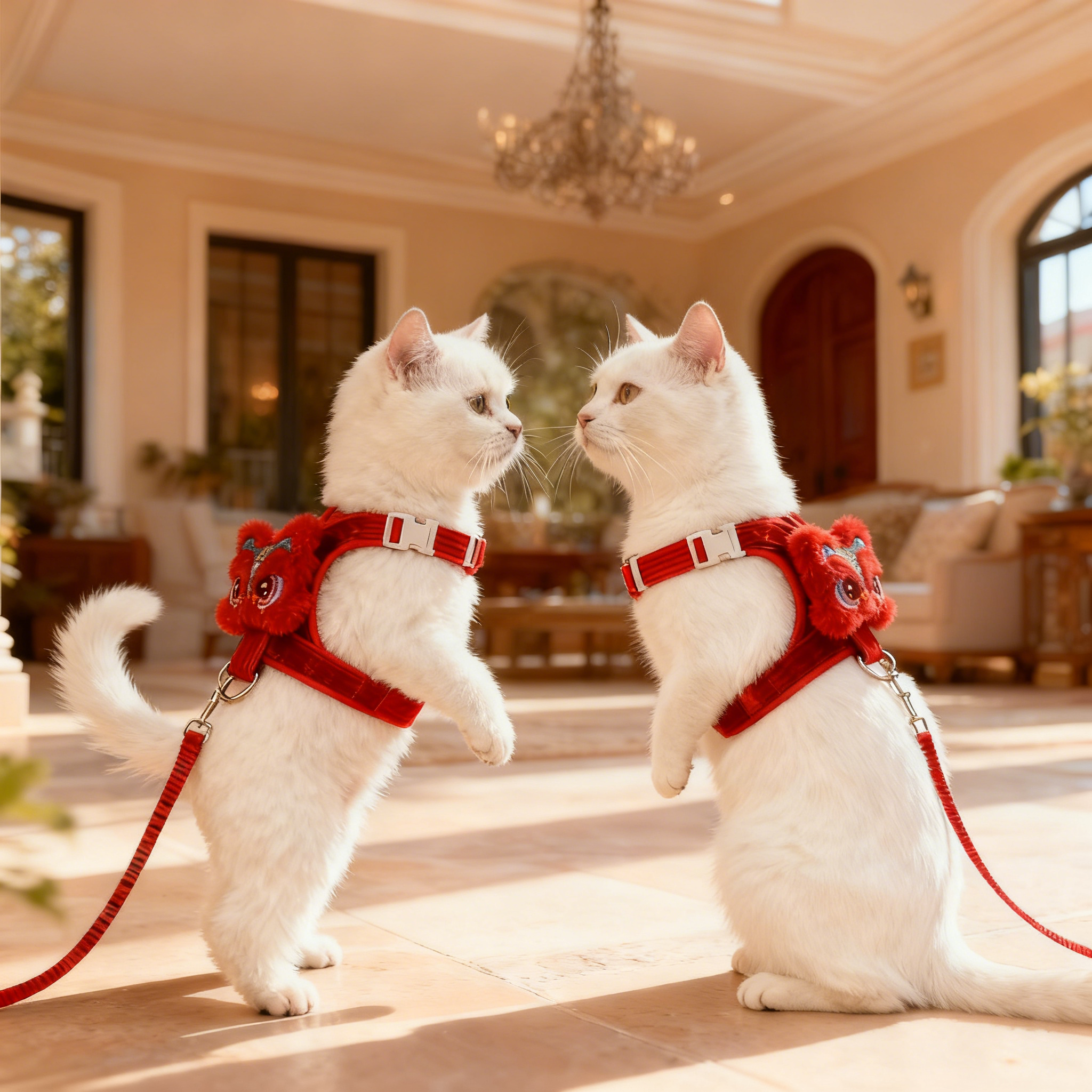 新年小奶猫专用工字型牵引绳防挣脱外出背心式遛猫绳可调宠物用品,淘宝优惠券,粉丝福利购,淘宝优惠卷